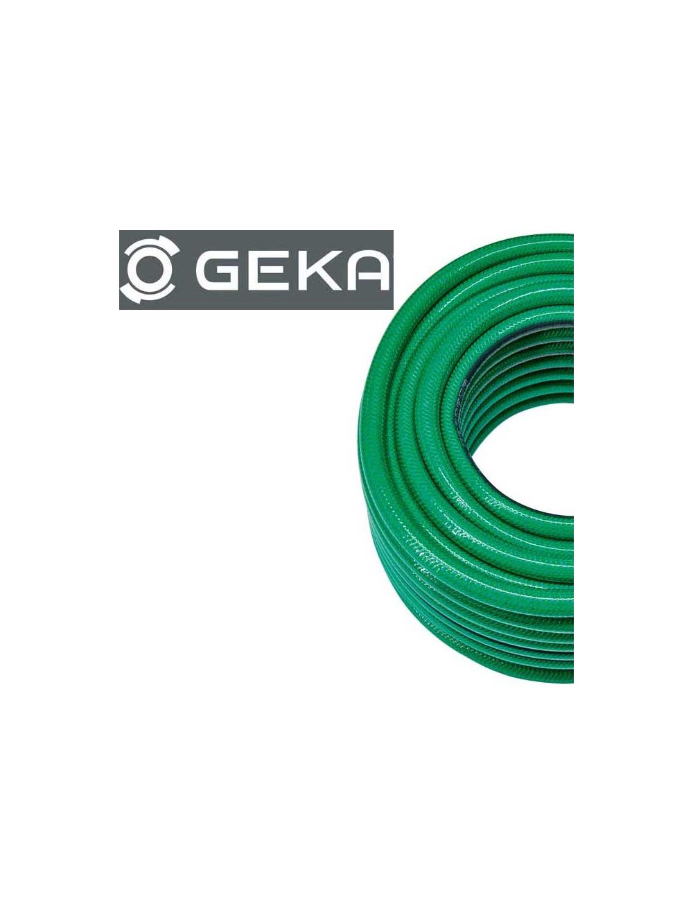 Tuyau d'arrosage GEKA Plus WS400 1 vert/gris PVC, long. 50 m