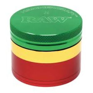 RAW x Hammercraft Grinder Aluminium 55mm 4 Parts Rasta