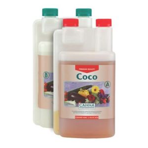 Zwei 1-Liter Flaschen Canna Coco A+B Kokosdünger