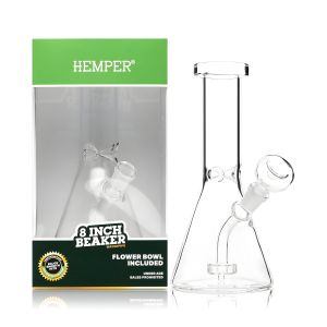 Hemper Beaker Bong 8 pouces en verre avec ice catcher
