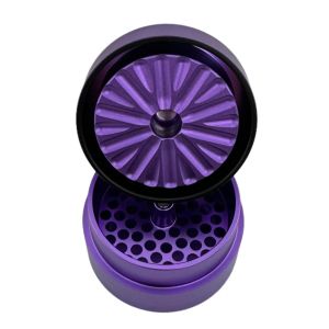 Flower Mill Standard 2.5 Zoll Grinder aus violett eloxiertem Aluminium – Next Gen Modell

