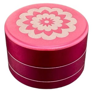 Flower Mill Next Gen Standard 2.5" Pink Grinder – Eloxiertes Aluminium rosa, große Kapazität