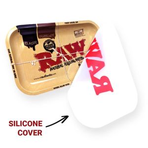 RAW Dab Tray Rolling Tray Scott Ruhl Silikon Deckel