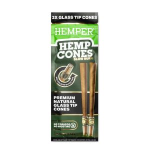 Hemper Hemp Cones Natural King Size mit Glasfilter