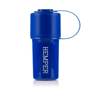 Hemper The Keeper Blue 3-in-1 Grinder Storage Container geschlossen