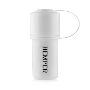 Hemper The Keeper White 3-in-1 Grinder Storage Container geschlossen
