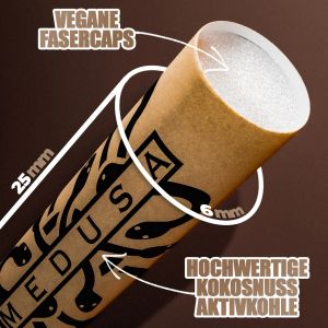 Medusa Filters Organic 50Stk – Aktivkohle Filter 6mm