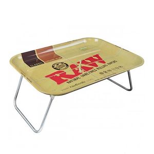 RAW Metal Dinner Tray XXL Rolltablett mit klappbaren Beinen 50,8 x 38,1 cm
