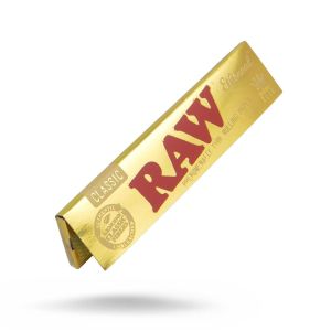 RAW Ethereal King Size Slim Zigarettenpapier – ultrafein, ungebleicht, für ein reines Raucherlebnis.